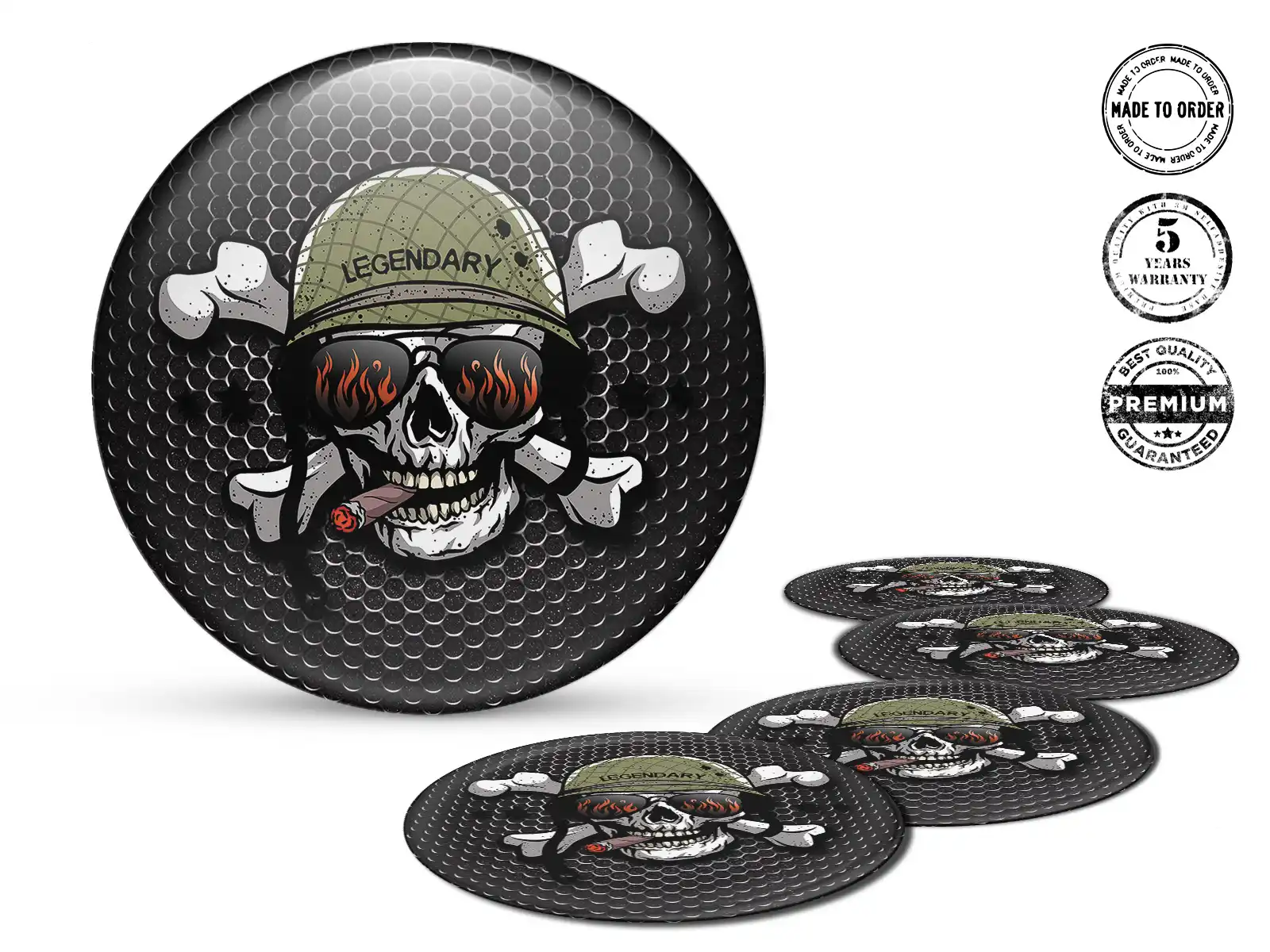 Autocollant Silicone Édition Limitée Dôme Courses Luxe